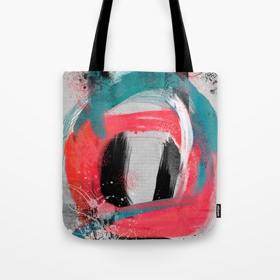 blue meets pink on a cloudy day Tote Bag