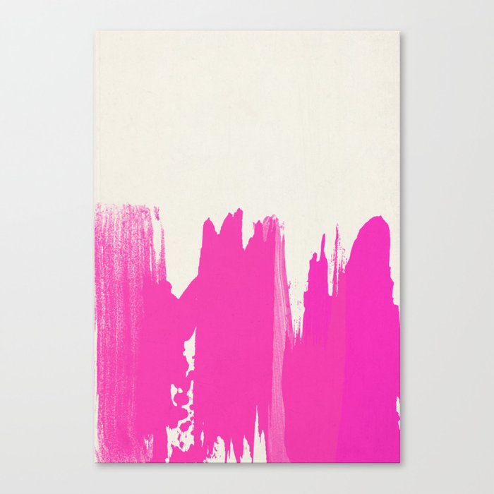 Pink Paint Layers Canvas Print