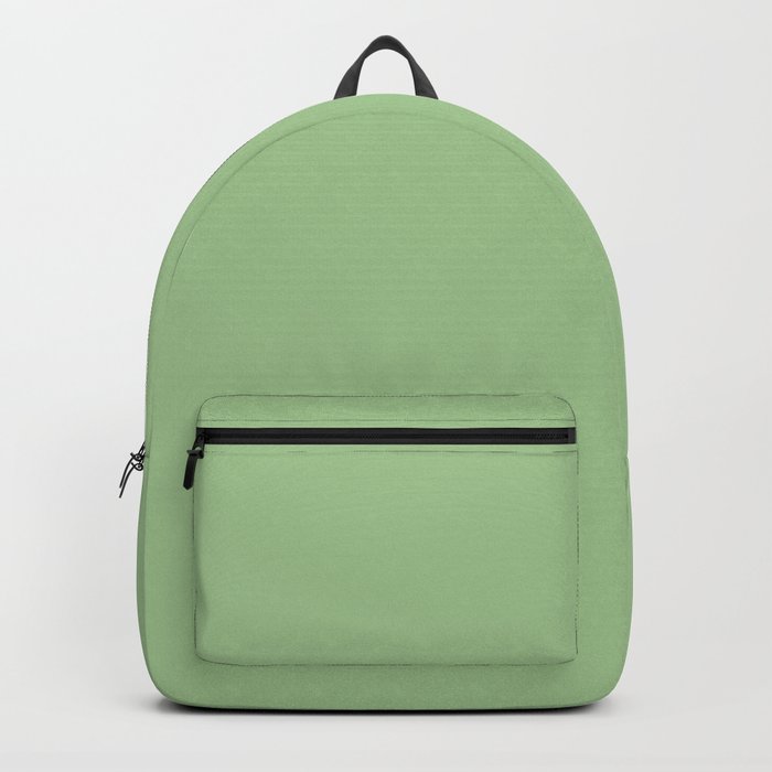 Light Green Solid Color Pantone Arcadian Green 14-0123 TCX Shades of Green Hues Backpack