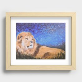 A Lion for Tiffany Recessed Framed Print