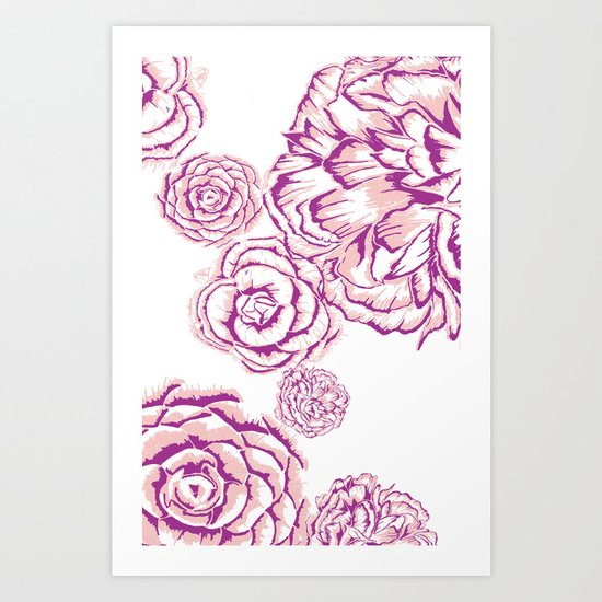 Bloom - Pink Art Print