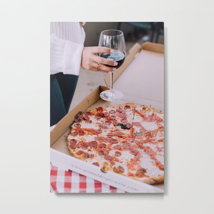 Pizza Slices (98) Metal Print