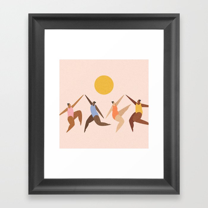 Dancing Under The Sun Framed Art Print