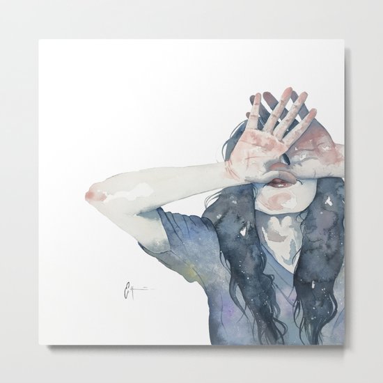 Blinded Metal Print