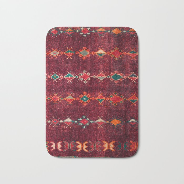 -A8- Colored Traditional Moroccan Carpet Artwork. Bath Mat