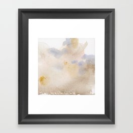 Bloom No. 10 Abstract watercolor floral Framed Art Print