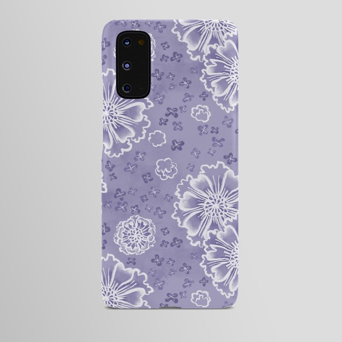 Blueberry Smoothie Meadow Flowers Android Case