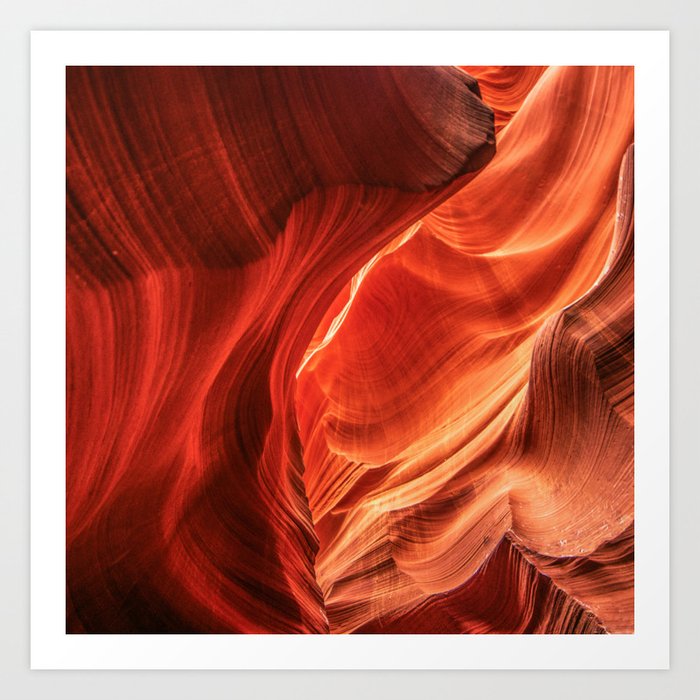Moving Red Art Print