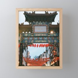 Chinatown Gate in London  Framed Mini Art Print