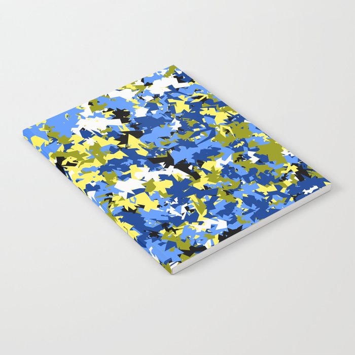 Blue-Yellow camouflage Notebook