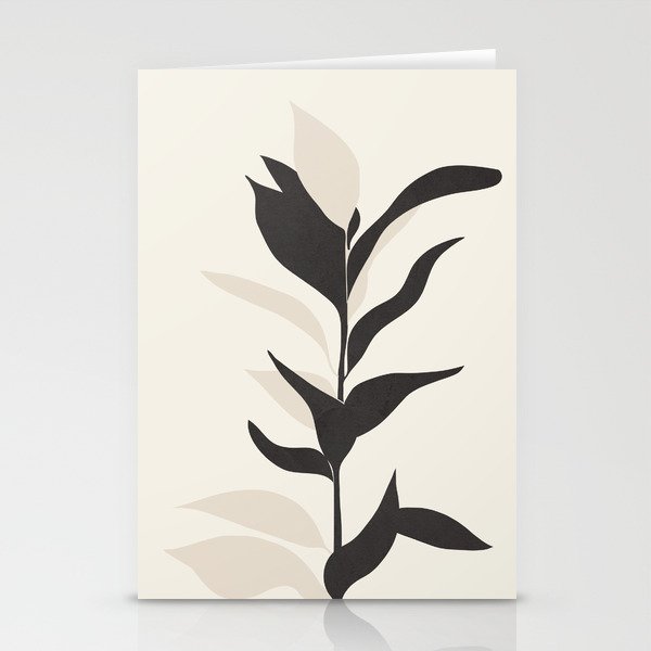 Abstract Minimal Plant Stationery Cards