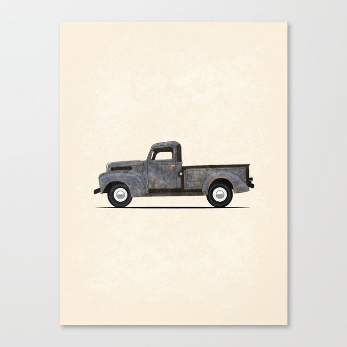 Old Truck Canvas Print By Brianritterdesign