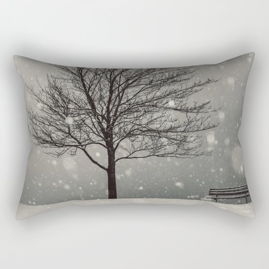 January Snow Rectangular Pillow