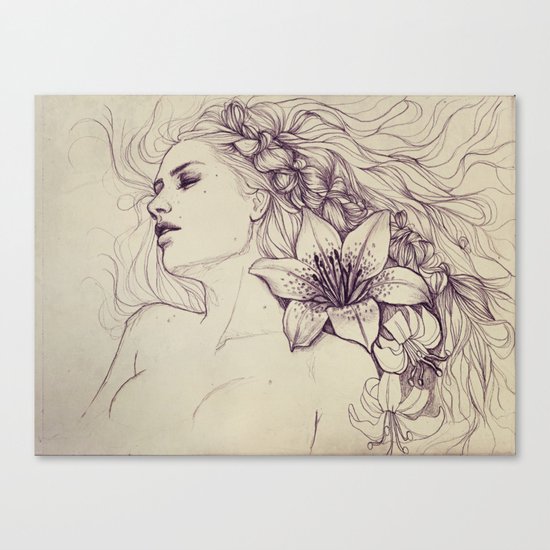 Lion's mane Canvas Print
