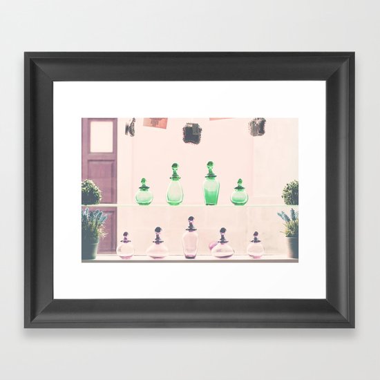 Vintage window Framed Art Print