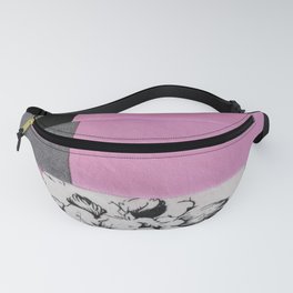 patchwork pink and black " Unattainable" Fanny Pack