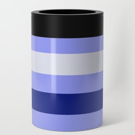 Blue Color Line Design Can Cooler