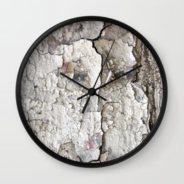 White Decay I Wall Clock