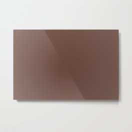 Behr Brown Velvet N160-7 - Dark Brown Earth Tone Solid Color Metal Print | Color, Minimalism, Minimal, Shade, Graphicdesign, Colour, Plain, Solid, Trendy, Monochromatic 