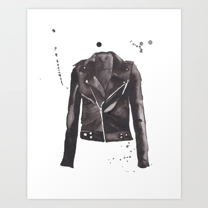 Motorcycle Jacket Art Print