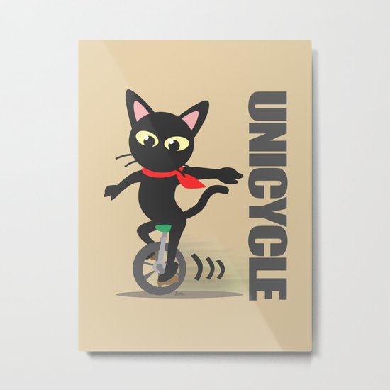 Unicycle Metal Print