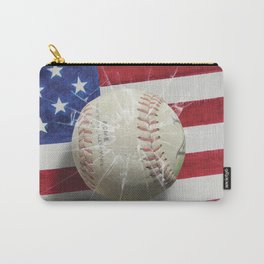 Baseball - New York, New York Carry-All Pouch | Watercolor, Pop Art, Digital, Graphicdesign, Acrylic, Vintage, Mixed Media, Sports, Game 