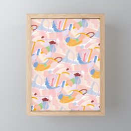 Abstract Playful Shapes Framed Mini Art Print