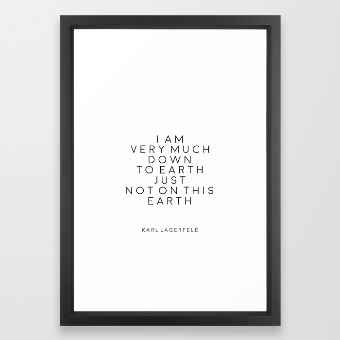 Fashion Wall Art Fashion Decor Karl Lagerfeld Quotes Karl