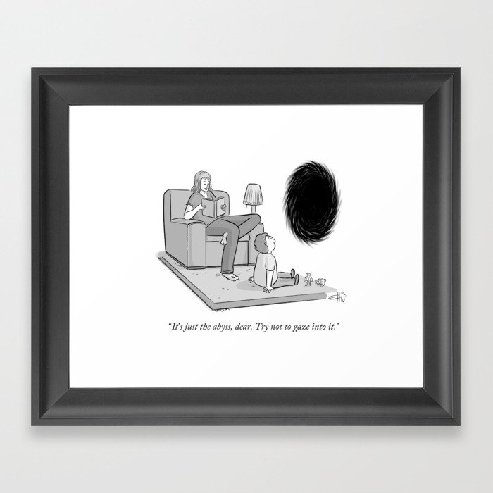 Just The Abyss Framed Art Print
