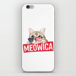 Meowica American Cat Independence Day iPhone Skin