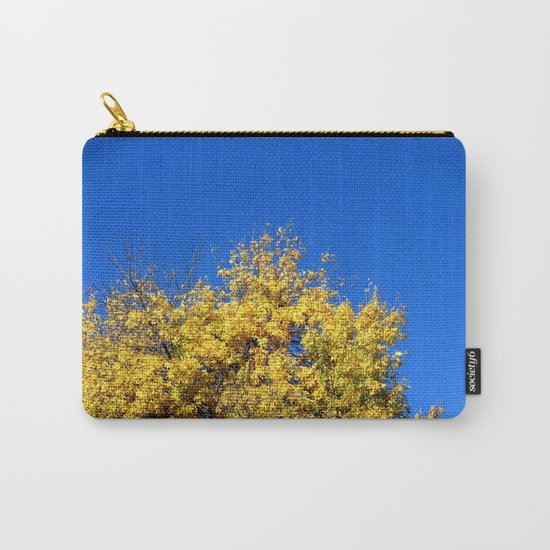 Yellow Autumn Tree Carry-All Pouch