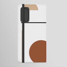 Funky Shapes Print Composition 16, Modern Art V1 Android Wallet Case