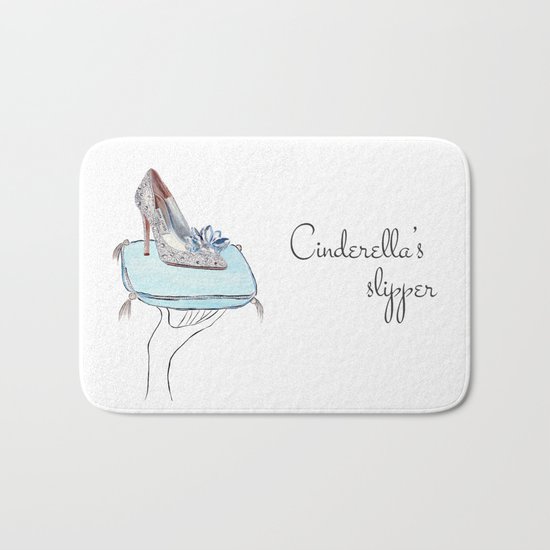 Cinderella slipper Bath Mat