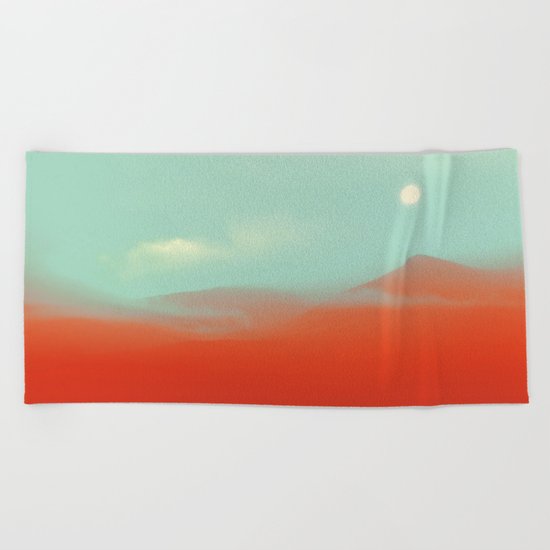 WARM ORANGE Beach Towel