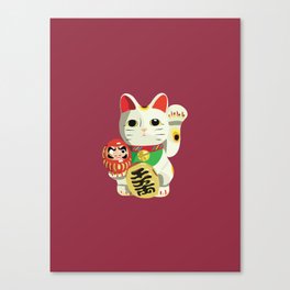 Maneki Neko - Lucky Cat Canvas Print
