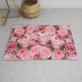 Carpet of flowers 4. roses Area & Throw Rug