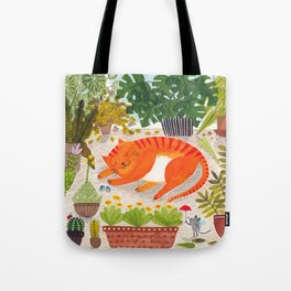 The Ginger Cat of leisure Tote Bag