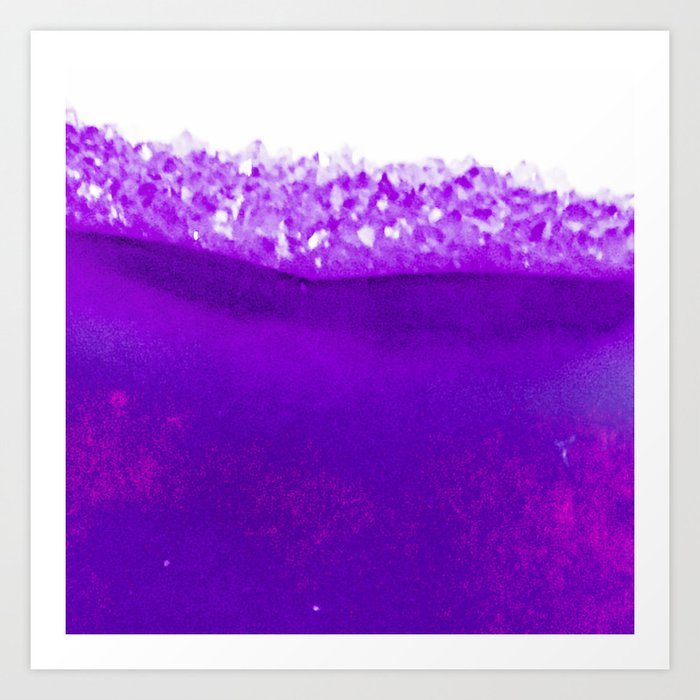 Violet Crystalline Art Print