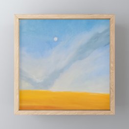 The Moon and the Plains Framed Mini Art Print