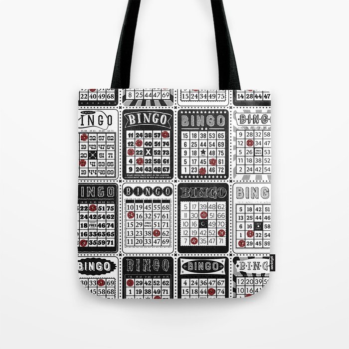 Retro Mid century Bingo Tote Bag
