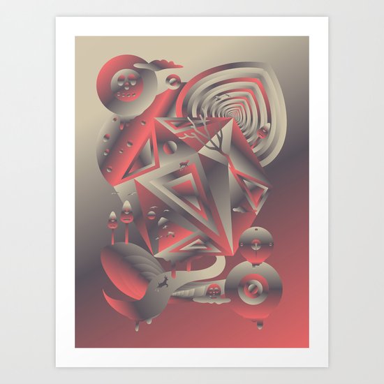 Geometromorphic Consciousness Art Print