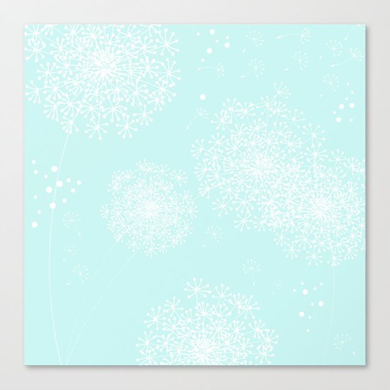 DANDY SNOWFLAKE AQUA Canvas Print