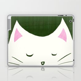 White Cat Laptop & iPad Skin