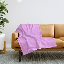 Monochrome pink 255-170-255 Throw Blanket
