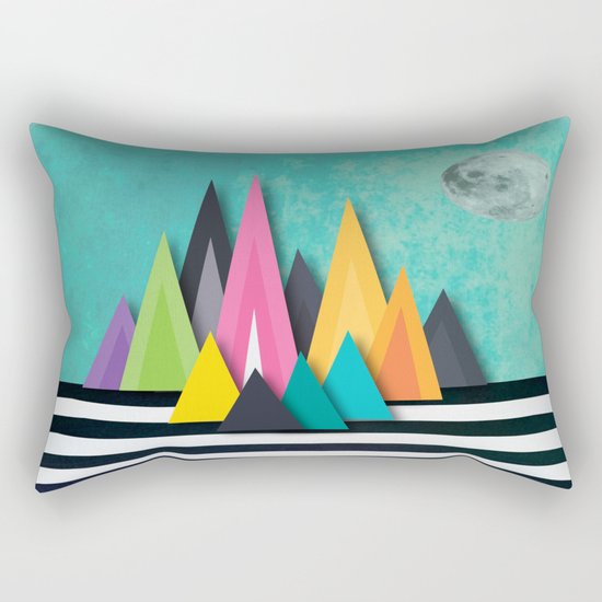 Prison Stripe Mountains Rectangular Pillow