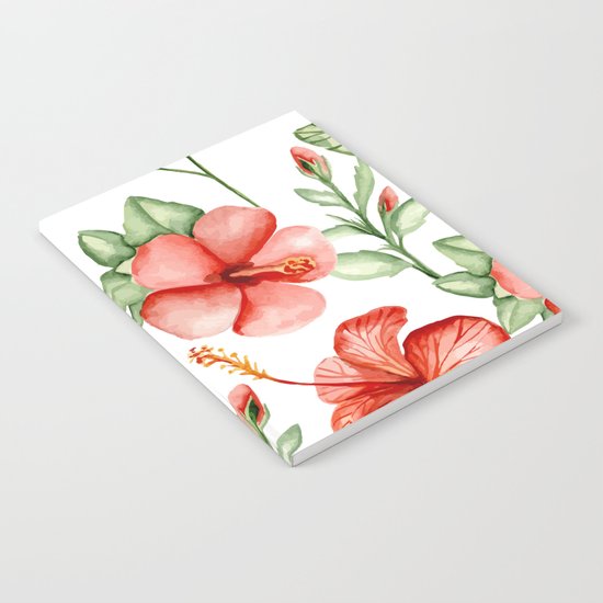 Red hibiscus Notebook