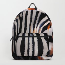 Zebra Backpack | Goldeye, Stripes, Drawing, Goldleaf, Eye, Street Art, Africa, Zebra, Gold, Pop Art 