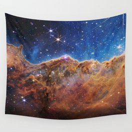 Cosmic Cliffs : The Carina Nebula Webb Telescope JWST  Wall Tapestry