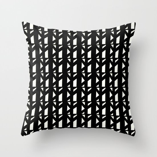 Marsman Black & White Pattern Throw Pillow