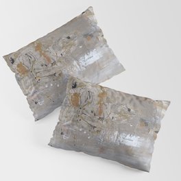 Silver and Gold Abstract Pillow Sham